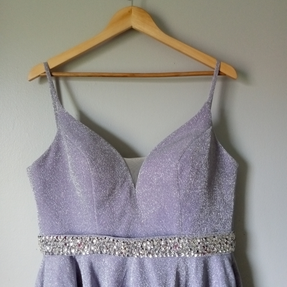 Lavender Rhinestone Dress - Picture 2 of 5
